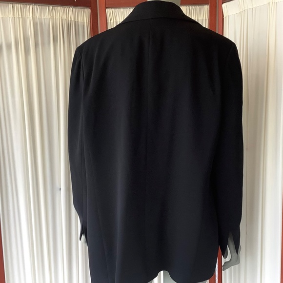 August Max Womans Open Blazer Black Lined Stylish Career Size 2X - Picture 3 of 8